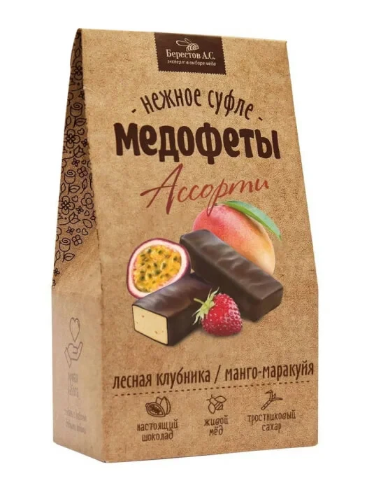 №2 Берестов Медофеты Манго маракуйя и клубникой,150г    в Камышине