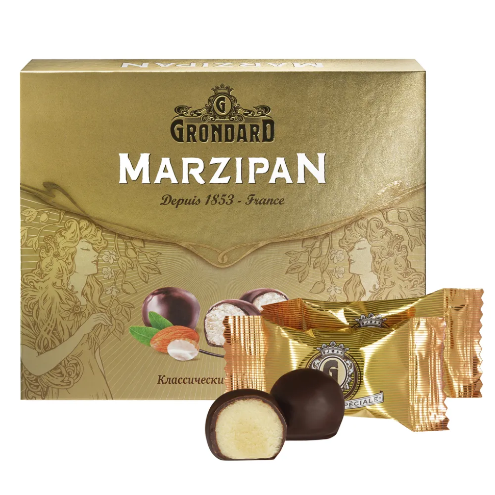  TM Grondard      (10836) Конфеты глазированные Марципановые Классика, 126г    в Камышине