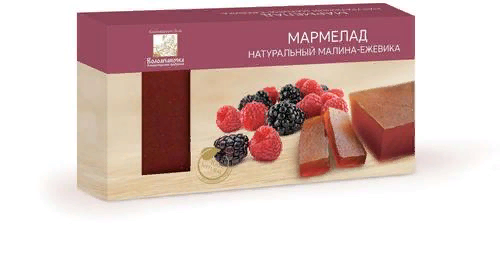 №2 Мармелад пластовый 210г МАЛИНА-ЕЖЕВИКА в Камышине