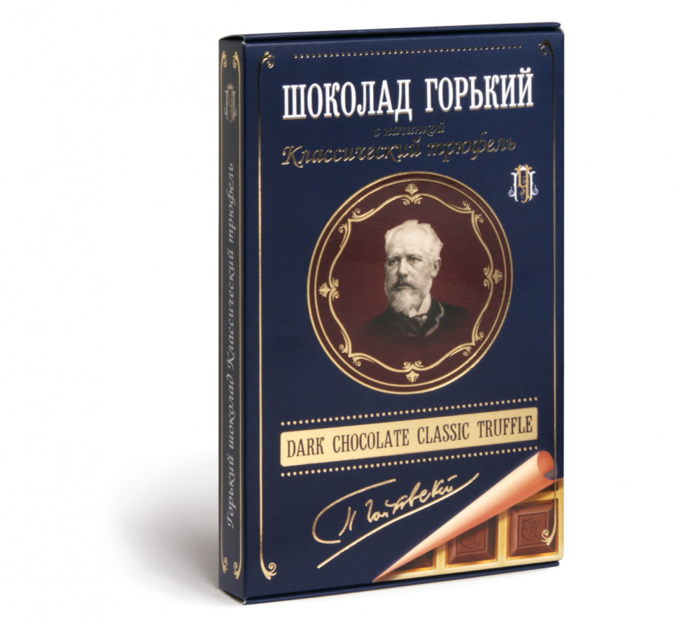  Фабрика Томер  Горький шоколад ТРЮФЕЛЬ классический (Чайковский), 112г в Камышине