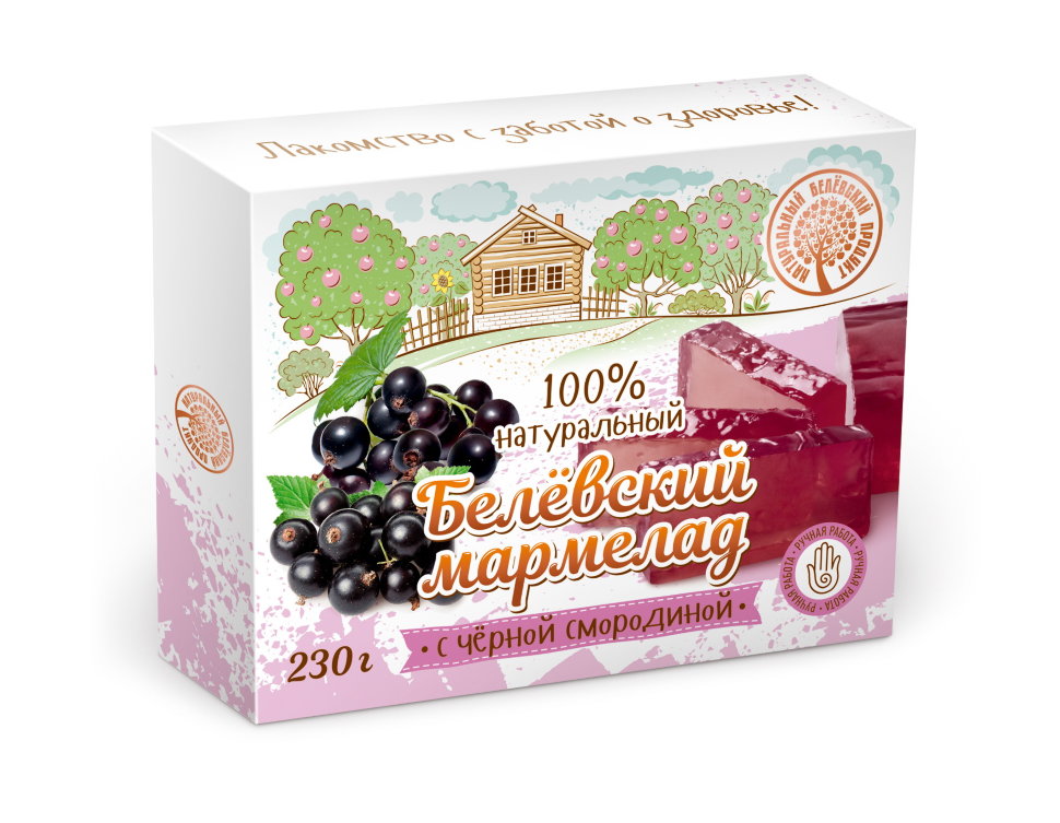  Мармелад белевский "Черная смородина" 230г в Камышине