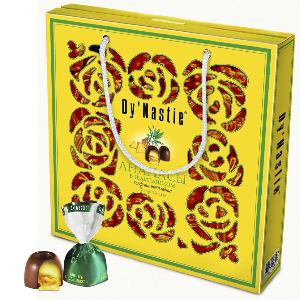  Династия Сумка Конфеты "Ананасы в шампанском", 220г   в Камышине