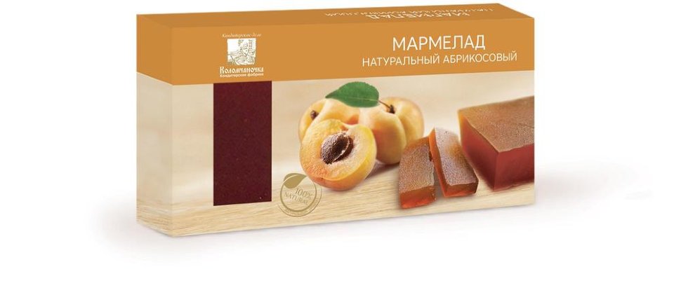  Мармелад пластовый 210г абрикосовый  в Камышине